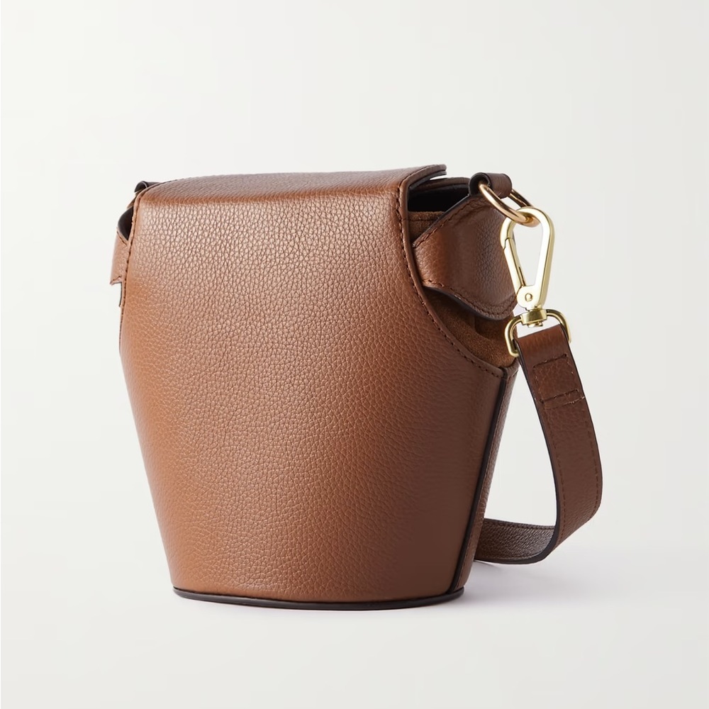 See by Chloe Joan Box Leather Bucket Crossbody Bag Caramello Tan Gold - Picture 3 of 13